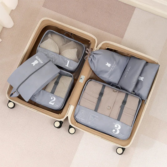 Nodsoma Pakset | 7-Piece Compression Packing Cubes