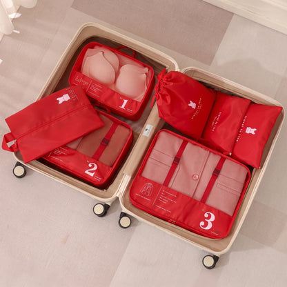 Nodsoma Pakset | 7-Piece Compression Packing Cubes
